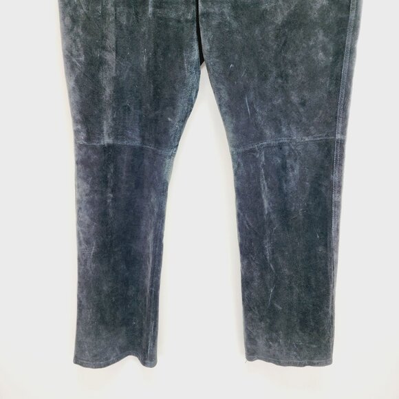 Chicos Pants Black Leather  Straight Leg flat Front Size 2 - Picture 10 of 10